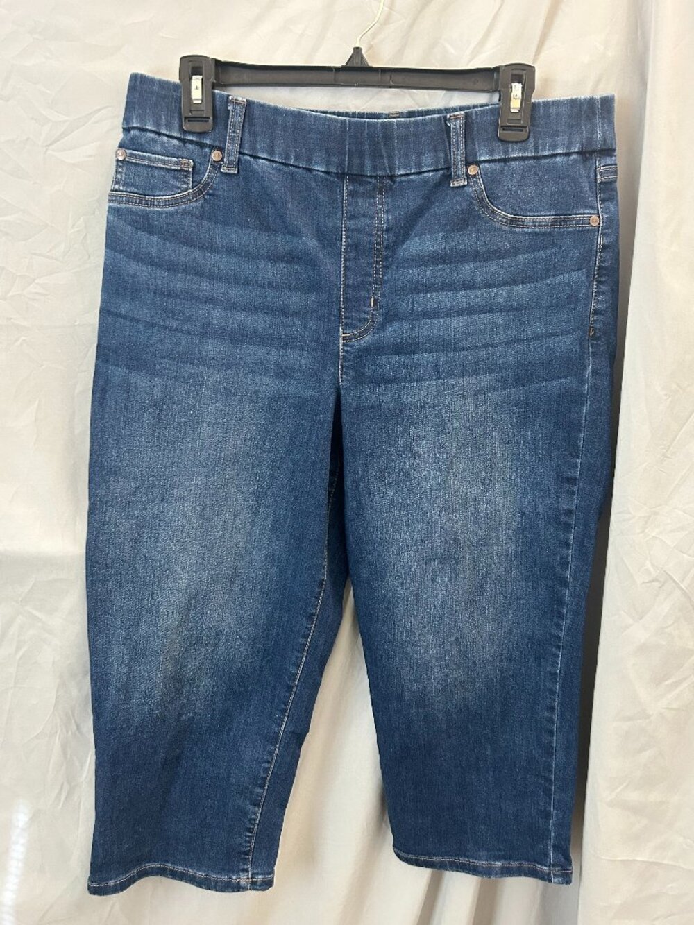 Kim Rogers Tummy Control Pull-On Women's Size 12 Average Stretch Capri Jeans